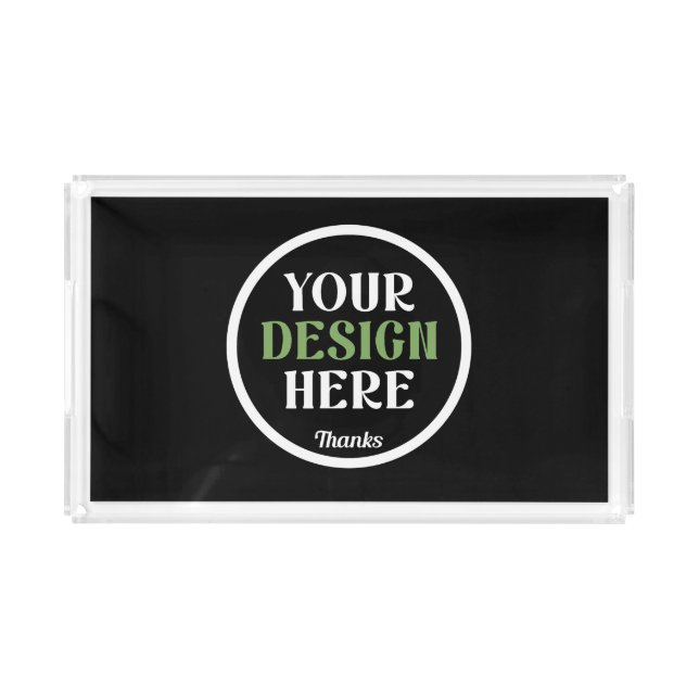 custom, unique, sleek & minimalist acrylic tray (Front)