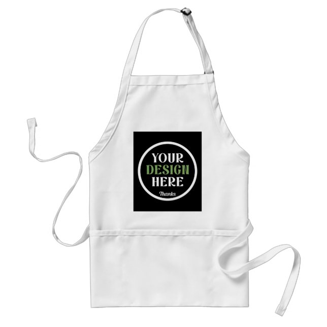 custom, unique, sleek & minimalist adult apron (Front)