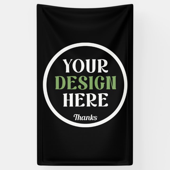 custom, unique, sleek & minimalist banner (Vertical)