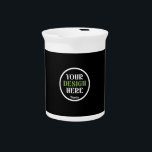 custom, unique, sleek & minimalist beverage pitcher<br><div class="desc">This design is accessible to all. Feel free to customize the logo,  images,  text,  and colors according to your preferences. Thank you very much.</div>