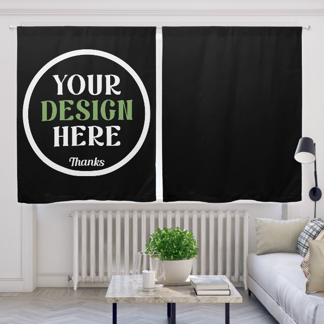 custom, unique, sleek & minimalist blackout curtains (Living Room)