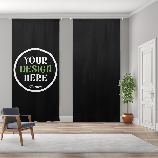 custom, unique, sleek & minimalist blackout curtains (Wide)