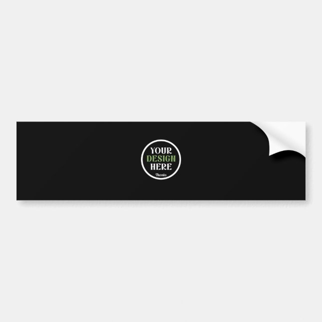 custom, unique, sleek & minimalist bumper sticker (Front)