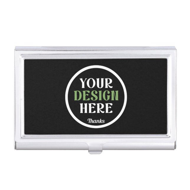 custom, unique, sleek & minimalist  business card case (Front)