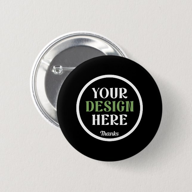 custom, unique, sleek & minimalist button (Front & Back)