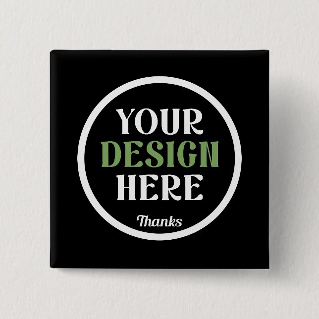 custom, unique, sleek & minimalist button (Front)