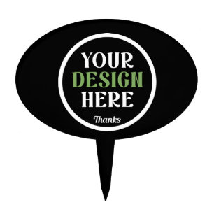 custom, unique, sleek & minimalist cake topper