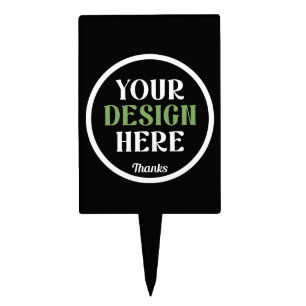 custom, unique, sleek & minimalist cake topper