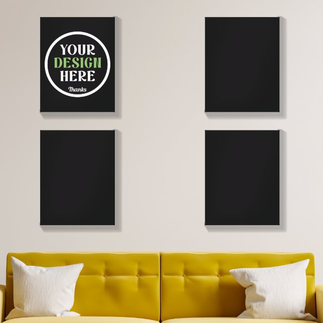 custom, unique, sleek & minimalist canvas photo tile  (Living Room)