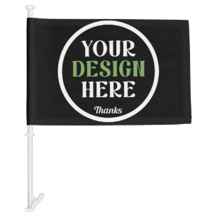custom, unique, sleek & minimalist car flag