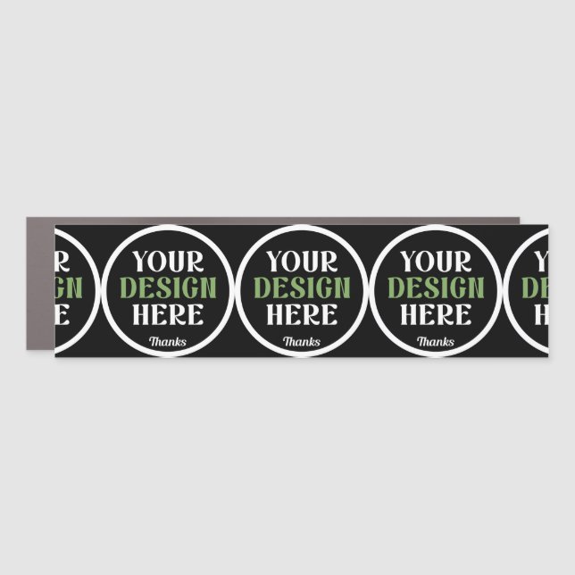 custom, unique, sleek & minimalist car magnet (Front)