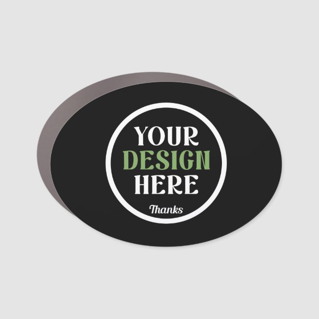 custom, unique, sleek & minimalist car magnet (Front)