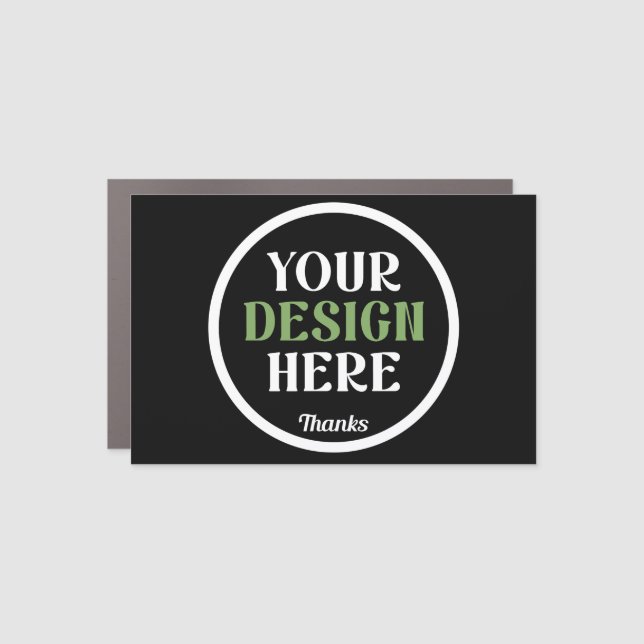 custom, unique, sleek & minimalist car magnet (Front)