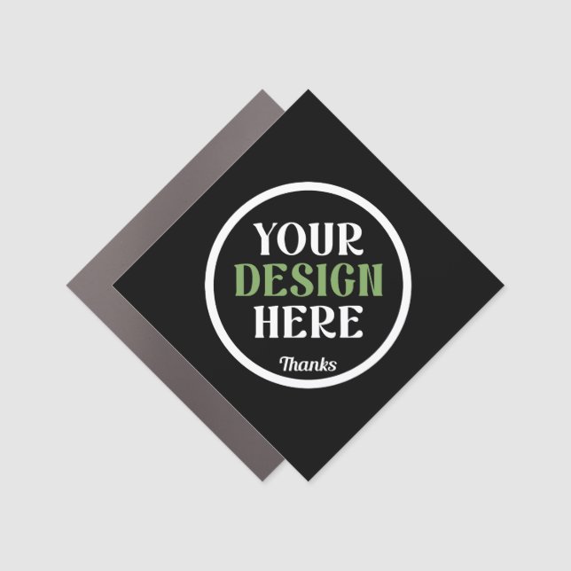 custom, unique, sleek & minimalist car magnet (Front)