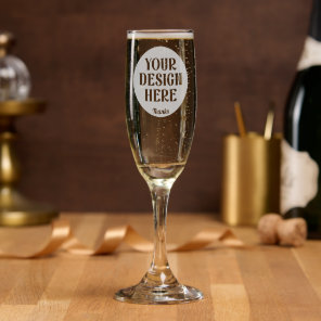 custom, unique, sleek & minimalist champagne flute