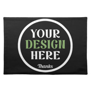 custom, unique, sleek & minimalist cloth placemat