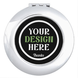 custom, unique, sleek & minimalist compact mirror