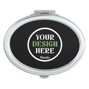 custom, unique, sleek & minimalist compact mirror