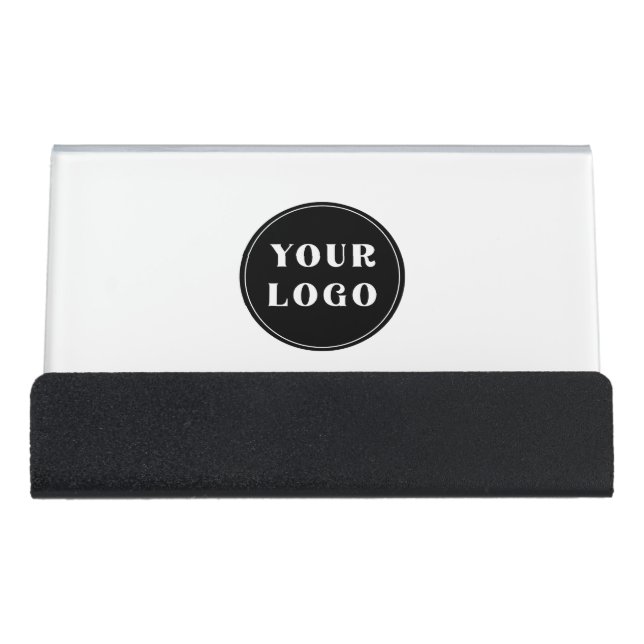 custom, unique, sleek & minimalist desk business card holder (Front)