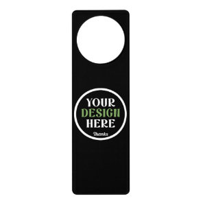 custom, unique, sleek & minimalist door hanger