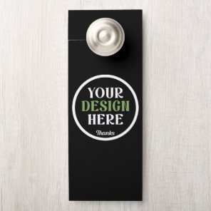 custom, unique, sleek & minimalist door hanger