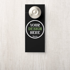 custom, unique, sleek & minimalist door hanger