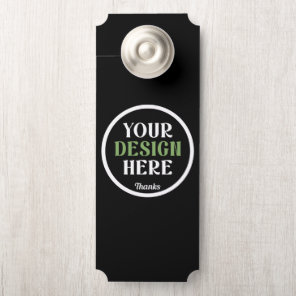 custom, unique, sleek & minimalist door hanger