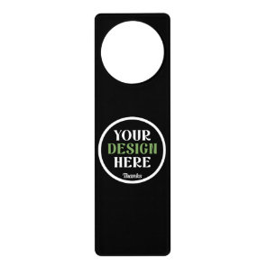 custom, unique, sleek & minimalist door hanger