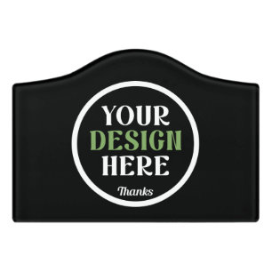 custom, unique, sleek & minimalist door sign