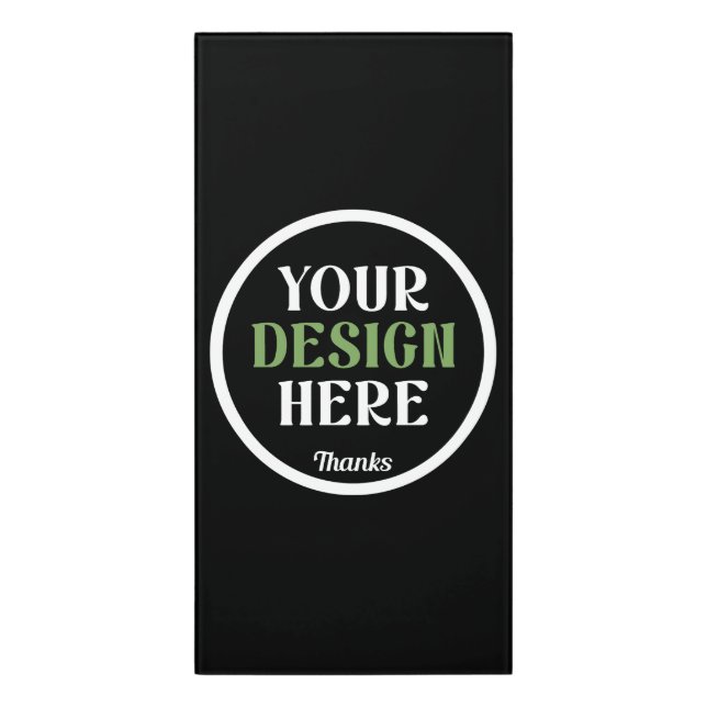 custom, unique, sleek & minimalist door sign (Classic Front Vert)