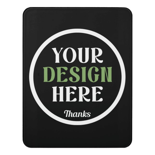 custom, unique, sleek & minimalist door sign (Contemporary Vert)