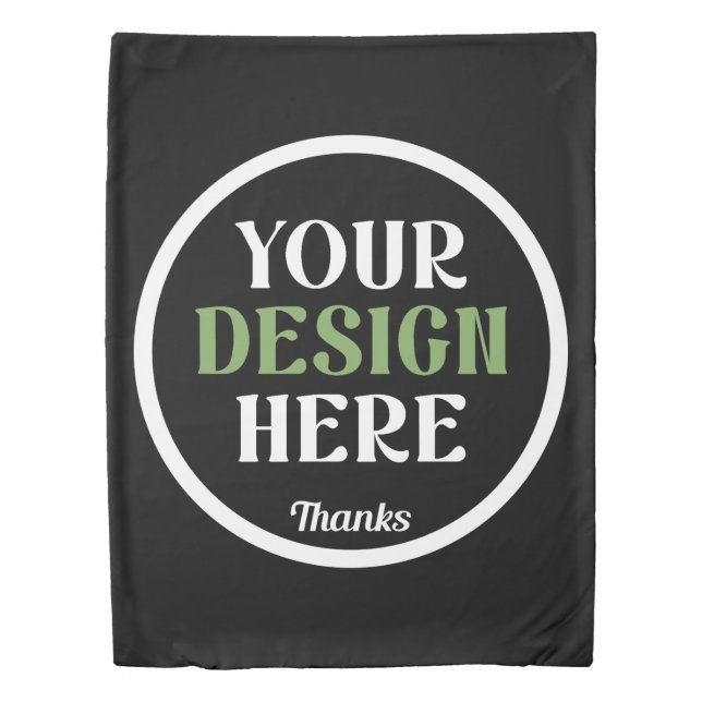 custom, unique, sleek & minimalist duvet cover (Front)