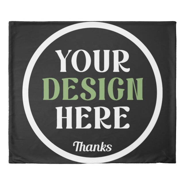 custom, unique, sleek & minimalist duvet cover (Front)