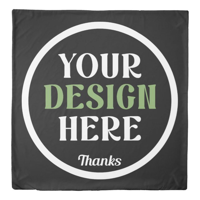 custom, unique, sleek & minimalist duvet cover (Front)