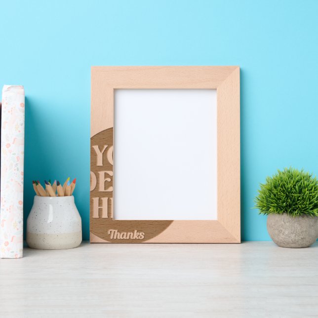 custom, unique, sleek & minimalist engraved frames (Front)