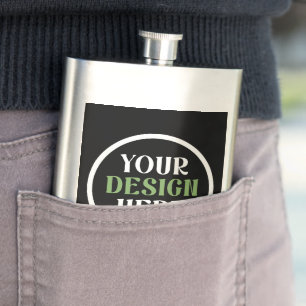 custom, unique, sleek & minimalist flask