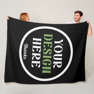 custom, unique, sleek & minimalist fleece blanket