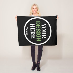 custom, unique, sleek & minimalist fleece blanket