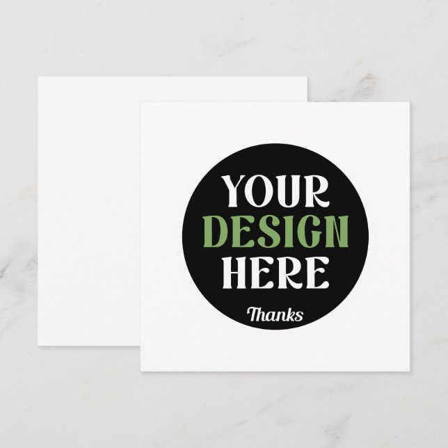 custom, unique, sleek & minimalist hershey®'s kiss announcement (Front/Back)