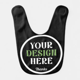 custom, unique, sleek & minimalist hershey®'s kiss baby bib