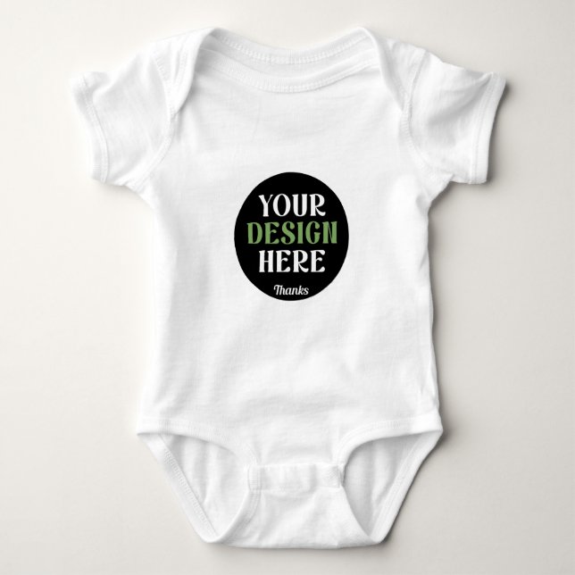 custom, unique, sleek & minimalist hershey®'s kiss baby bodysuit (Front)