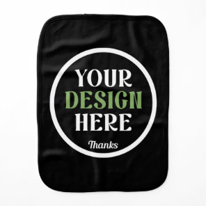 custom, unique, sleek & minimalist hershey®'s kiss baby burp cloth