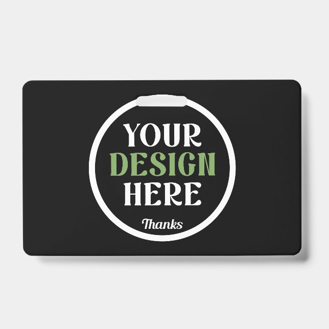 custom, unique, sleek & minimalist hershey®'s kiss badge (Front)