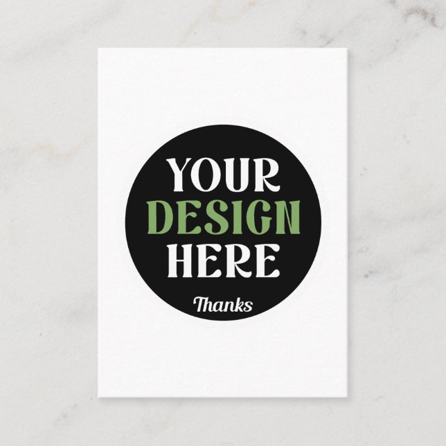 custom, unique, sleek & minimalist hershey®'s kiss business card (Front)