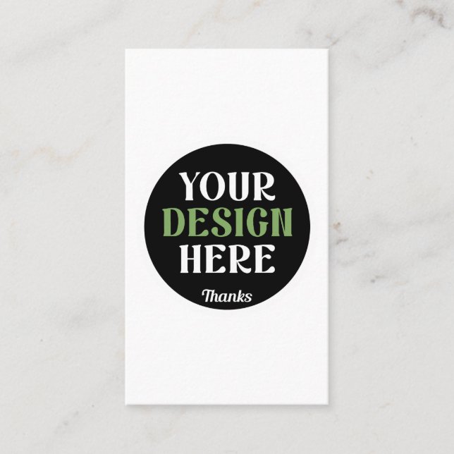 custom, unique, sleek & minimalist hershey®'s kiss business card (Front)