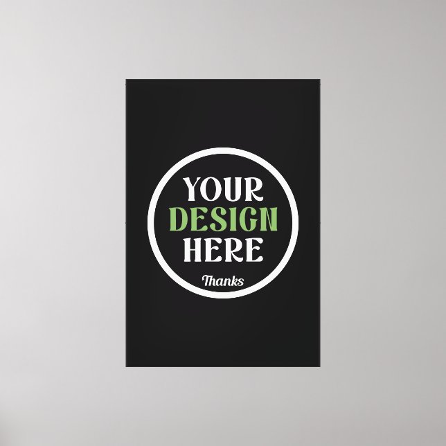 custom, unique, sleek & minimalist hershey®'s kiss canvas print (Front)