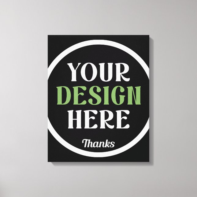 custom, unique, sleek & minimalist hershey®'s kiss canvas print (Front)