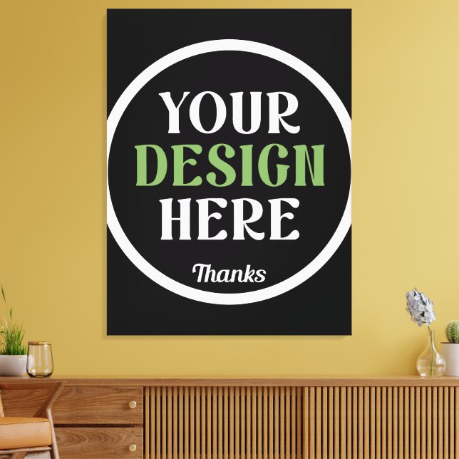 custom, unique, sleek & minimalist hershey®'s kiss canvas print (Insitu(LivingRoom))