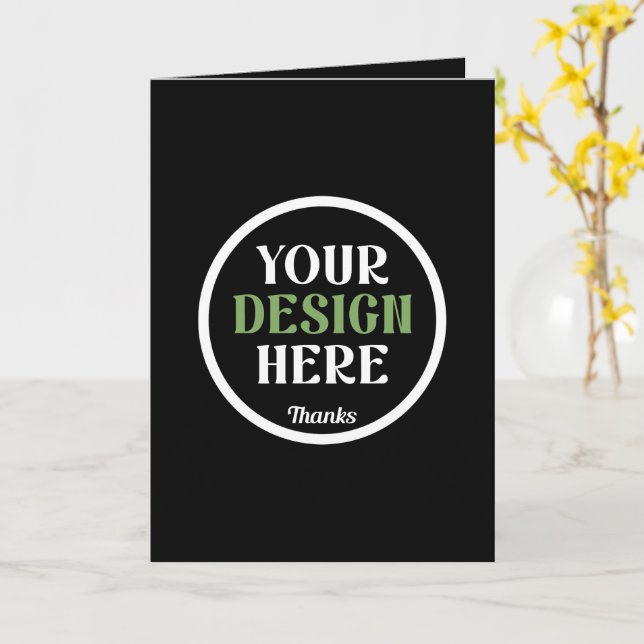 custom, unique, sleek & minimalist hershey®'s kiss card (Yellow Flower)
