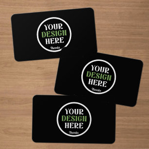 custom, unique, sleek & minimalist hershey®'s kiss clear business cards